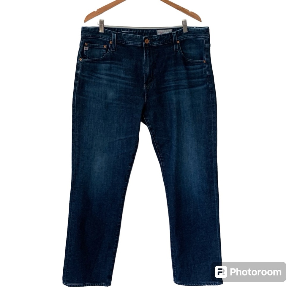 Ag Adriano Goldschmied Jeans Graduate Tailored Leg Dark Wash 40x34